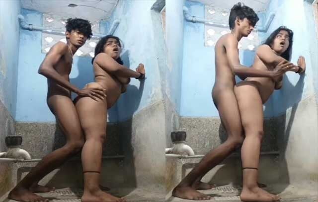 Free Indian sex mms Young brother fucking married sister in bathroom