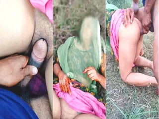 Desi BF Video Village hot Randi Bhabhi Blowjob and Outdoor Fucking with Mukhiya for Money
