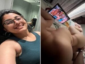 Indian sex mms bhabhi watching porn video with devar before fucking