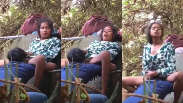 desi viral leaked outdoor sex mms video sexy Tamil college girl pussy sucking by junior boy in park