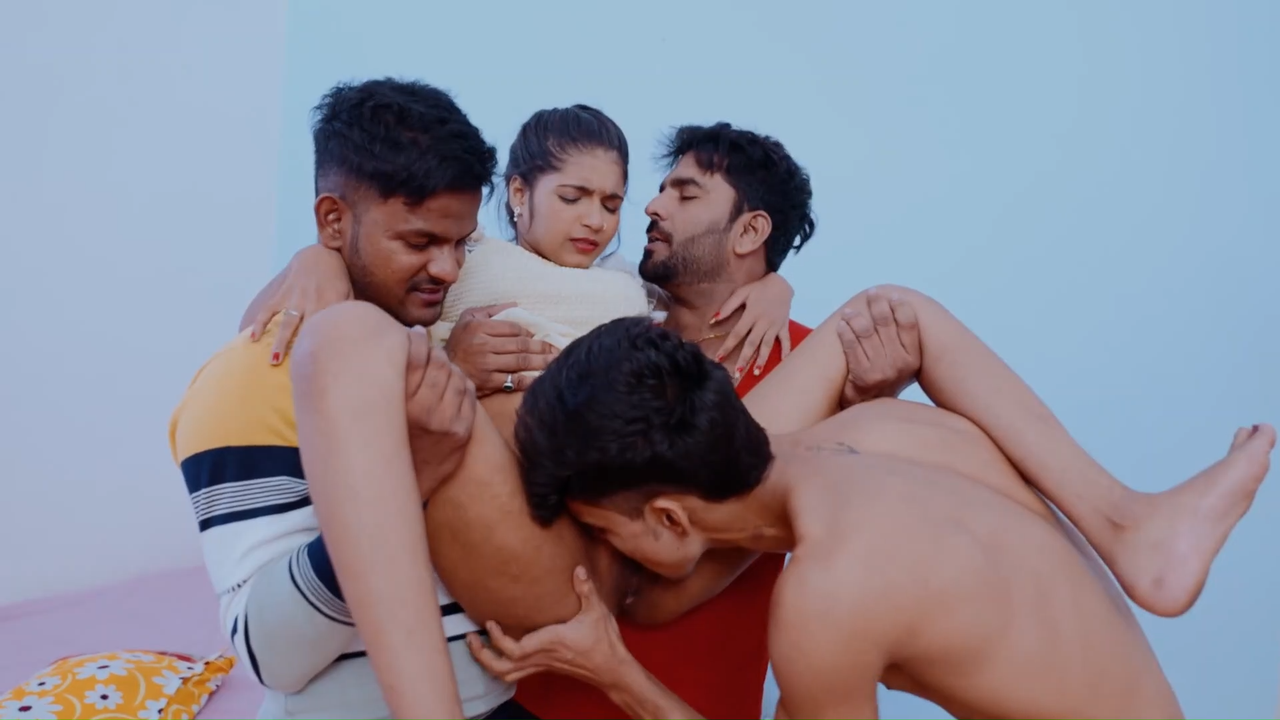 Foursome With Skiny Girl 2024 xxx Hindi Uncut Porn Video